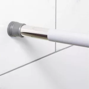 Verstellbare 36-60 Zoll PVC Duschstange Abdeckung - weiß - Bild 1 von 6
