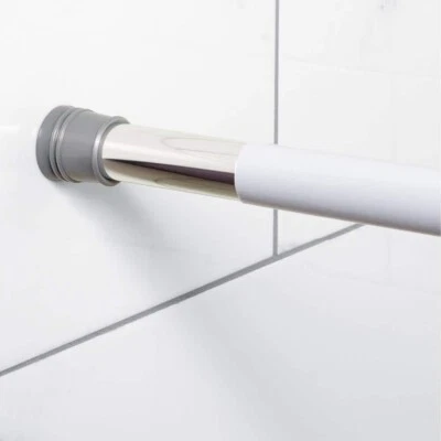 Adjustable 36-60 inch PVC Shower Rod Cover - White - Image 1 of 4