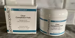 Glo-Therapeutics Clear Complexion Pads Full Size 50 Pastiglie LEGGI Nuovo Vecchio Stock - Foto 1 di 2