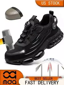 Unisex Rotating Button Work Safety Shoes, Anti-Smash -Lightning Deals - Picture 1 of 24