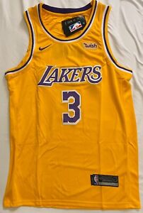 Anthony Davis #3 S/M/L/XL Gold/Yellow Men's New Nike Swingman Jersey LA Lakers