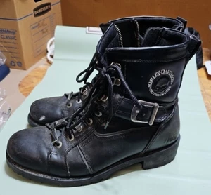 HARLEY DAVIDSON Classic Faded Glory Skull Waterproof Leder REITSTIEFEL 10 1/2 - Bild 1 von 16