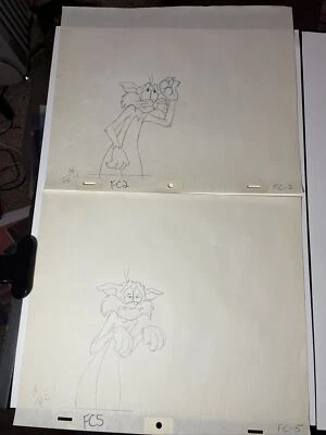 FRAIDY CAT Animación Celular Filmación Años 80’s 70’s Vintage Dibujos Animados Arte Tv Show I15 Foto 1 de 3