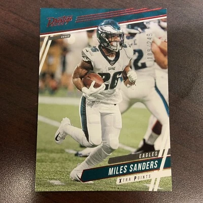 2020 Panini Prestige ~ Miles Sanders Xtra Points Red Foil /249 Eagles - Image 1 of 3