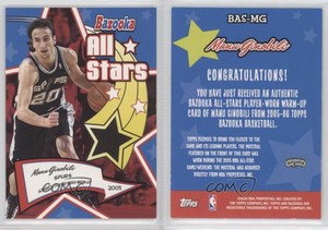 2005-06 Topps Bazooka All-Stars Manu Ginobili #BAS-MG HOF