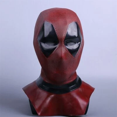Deadpool 2 Mask X-Men Full Face Latex Helmet Cosplay Party Halloween Props - Image 1 of 4