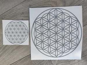 Flower of Life Vinyl Sacred Geometry Sticker Decal CAR LAPTOP VAN WINDOW CRAFT - Picture 1 of 4