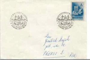 HUNGARY 1846-1971 SHIPS SPECIAL CANCEL ON 1ft BLUE COVER REF 1159 - Picture 1 of 1