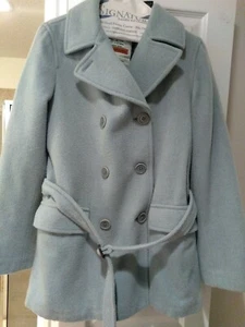Abercrombie & FitchLight Green Belted Wool Double Breasted  Jacket / Coat - Picture 1 of 8