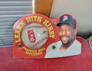 1990s Learn With Kirby, Kirby Puckett Practice Baseball, Never Used, In Package - Picture 1 of 5