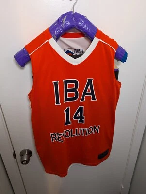 Men’s Indiana Basketball Academy IBA Orange Jersey #41 Medium Reversible White - Image 1 of 4