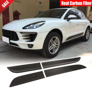 For Porsche Macan 2014-2020 Carbon Fiber Side Door Decoration Trim Lip Moulding - Bild 1 von 12