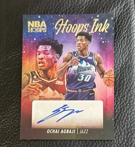 2023-24 Panini Hoops Ochai Agbaji Hoops Ink Auto #HI-AGB - Picture 1 of 2