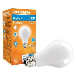 Sylvania LED Light Bulb 1600 Lumen Daylight Natural Lasts 13+ Years 13w Dimmable - Picture 1 of 1