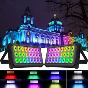 U`King 120W 24LED Wall Wash Light DMX RGBW Strobe Stage Lighting DJ Disco Party - Picture 1 of 18