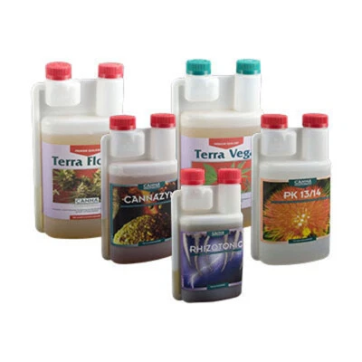 Canna Düngerset Terra komplettes Set aus Dünger & Zusätze für Grow, Anzucht Erde