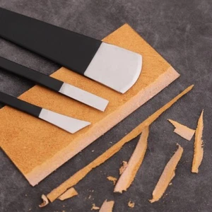 3PCS Leather Paring Knife Set Handmade Leather Thinning Skiving Cutting Tool DIY - Picture 1 of 7