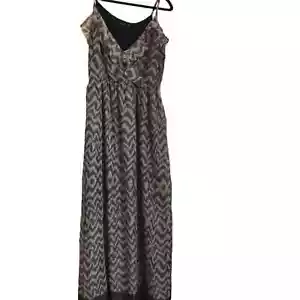 Nuevo sin etiquetas Talla UK 10 - PIT by JC Colección Maxi Vestido Mob Wife Mafia Y2K - Imagen 1 de 4
