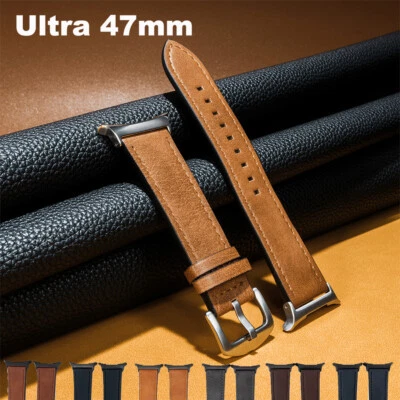 Leather Band for Samsung Galaxy Watch Ultra 47mm No Gaps Strap SmartWatch Band