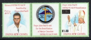 PAPÚA NUEVA GUINEA MNH 1995 SG745-46 Visita del Papa Juan Pablo II - Imagen 1 de 1