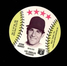 1976 MSA Blank Back Discs STEVE GARVEY Los Angeles Dodgers MINT