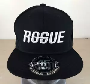 ACADEMY FITS AF ROGUE ADJUSTABLE SNAPBACK BASEBALL HAT/CAP, BLACK, OUTDOOR/GAME - Picture 1 of 13