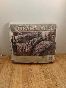 Set lenzuola 4 pezzi vintage Dream Styles Lido Made in USA floreale regina - Foto 1 di 17