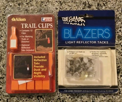 Allen Reflective Trail Clips and Game Tracker Blazers Light Reflector Tacks - Image 1 of 2