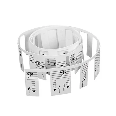 Piano Notes Sticker Staff Piano Key Stickers 61-Key Full Size Z2N78911 - Image 1 of 4