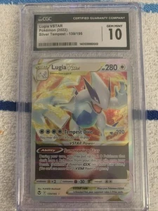 CGC 10 Lugia VSTAR 2022 Silver Tempest Pokemon TCG Holo 139/195 5029 - Picture 1 of 2