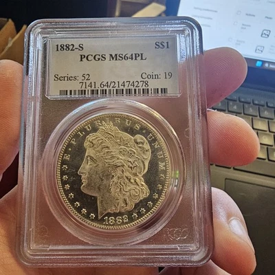 1882-S $1 Morgan Dollar PCGS MS-64 PL - Image 1 of 3