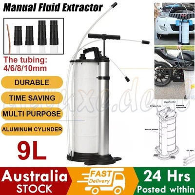 9L Pneumatic/Manual Fluid Extractor Pump, Car Boat Oil Changer Vacuum Fluid Ext - image 1 of 4
