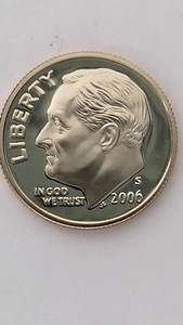 2006-S United States Proof Clad Roosevelt Dime - Picture 1 of 2