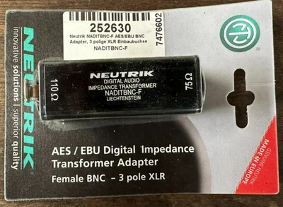 Neutrik NADITBNC-F Impedance Converter - Image 1 of 3