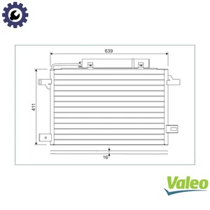 CONDENSER AIR CONDITIONING 814249 FOR MERCEDES-BENZ M266.960/980 2.0L 4cyl - Picture 1 of 9