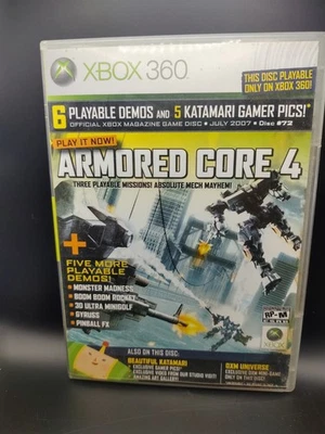 Xbox 360 Demo Disc #72 July 2007 Armored Core 4 W/Other Games 6 In 1 Demo Disc - Image 1 of 4