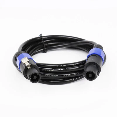 50 Feet Speakon to Speakon Cable Pro Stage Twist Lock Speak-ON Male Speaker Wire - Image 1 of 3