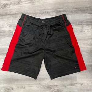Old Navy Active Herren Sport Shorts schwarz rot gestreift Gym Training Größe L - Bild 1 von 4