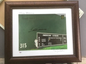NEW Framed Ted Williams Signed 16x20 "Teddy Ballgame" Lithograph PSA/DNA Red Sox - Picture 1 of 11