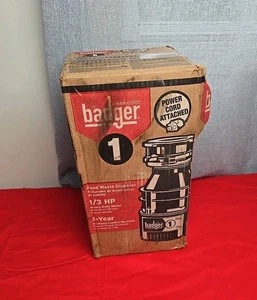 INSINKERATOR BADGER 1 Garbage Disposal 1/3 HP Heavy-Duty Motor - Picture 1 of 3