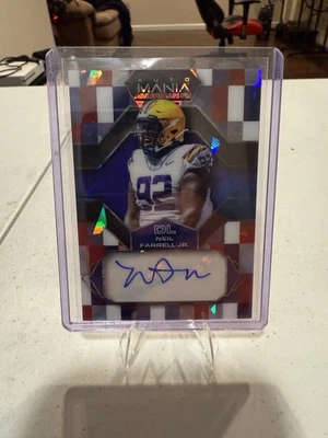 2022 Wild Card Neil Farrell Jr Auto Mania American /4 Cracked Ice! - Image 1 of 2