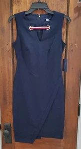 Tommy Hilfiger Women's Dress New Size 2 Blue Knee Length Formal Sleeveless Zip - Picture 1 of 10