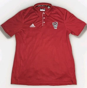 Polo de golf Adidas para hombre North Carolina State NC State Wolfpack rojo talla grande - Imagen 1 de 4