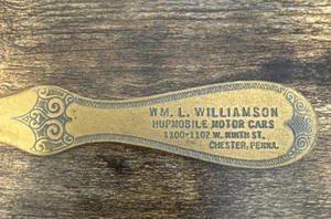 Vintage 1920-30s Hupmobile Motor Cars Advertising Letter Opener, Chester PA - Picture 1 of 6
