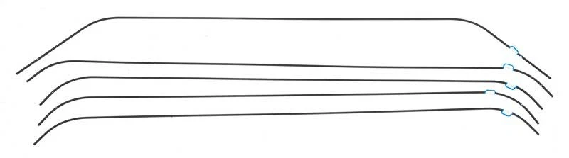 Plymouth Barracuda Cda 1970-71; arcos interiores para techo: juego de 5 piezas Foto 1 de 1