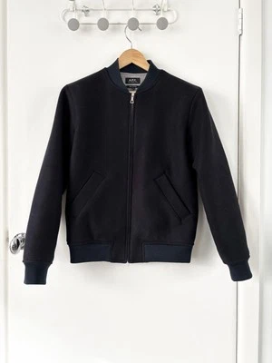 A.P.C. Karl wool-blend bomber jacket navy blue - Image 1 of 4