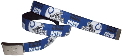 Indianapolis COLTS BELT Buckle Football Fan Gear Logo Team Apparel Pro NFL Shop Cover