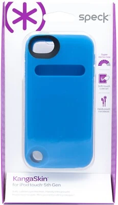 Funda táctil suave azul Speck Kangaskin para dispositivo iPod Touch quinta generación Foto 1 de 2
