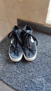 Nike Blazer Mid Black Trainers 510965 004 Size 7/41 *VGC* - Picture 1 of 8