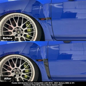 Crux Motorsports Fender Gill Overlay Lower for 2015 – 2019 WRX & STi - Picture 1 of 3